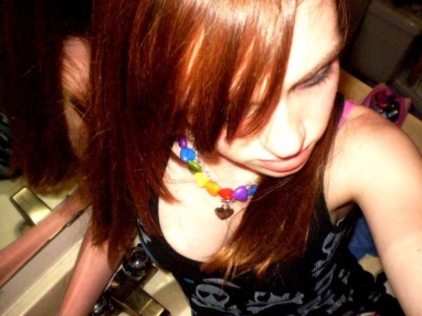 This is what she looked like when her hair was still auburn.