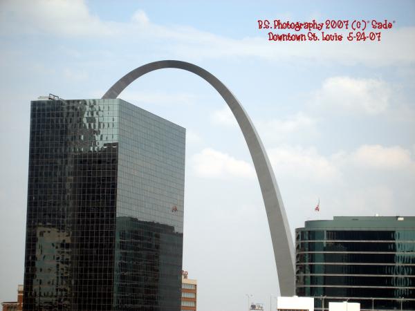 Downtown St. Louis and the Arch