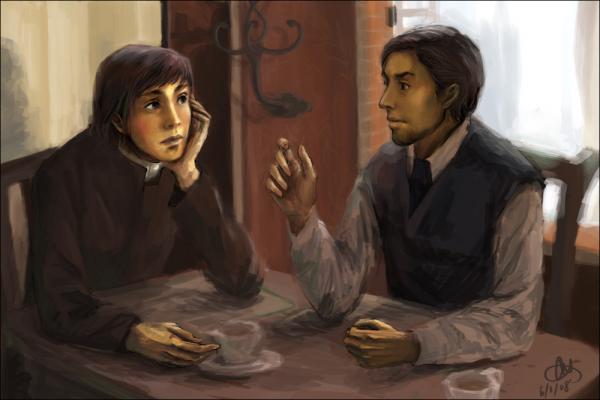 The Grand Inquisitor. Ivan and Alyosha from The Brothers Karamazov.