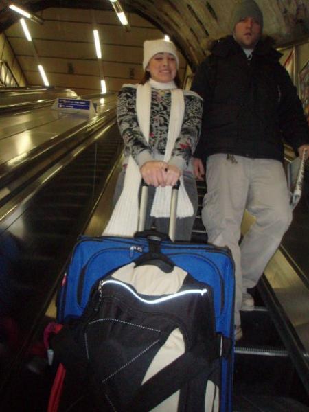 Down the tube we go--taking all my luggage to heathrow for storage. (didn&#039;t want to back...