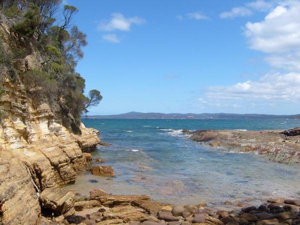 31 - Little cove at the end of the beach (was littered with cuttle-fish)