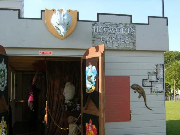 This is the very front of the castle just as you walk into it