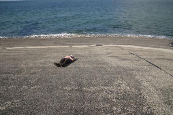 I wanted to see what it was like laying up side down... I decided I prefered the normal way...