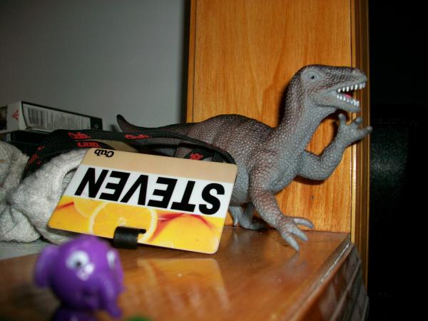 Dinosaur in thought...and a creeper.