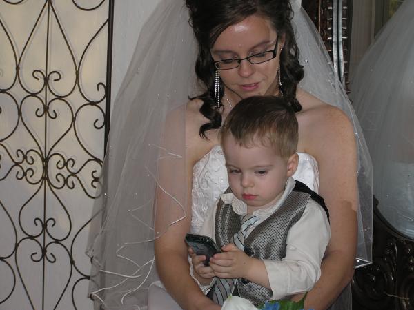 Kade stole my sister&#039;s phone-he loves one of her ringtones, so he plays it over and over...