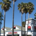 A typical Los Angeles town scene