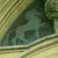 Tucked away beneath the main cathedral doors